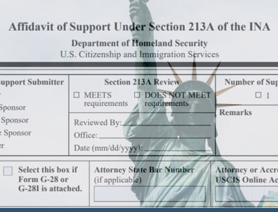 Affidavit of Support Form I-864