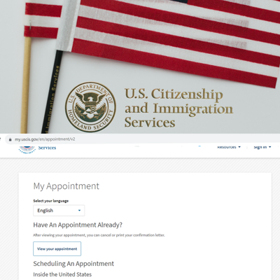 USCIS Online Appointment Request Form