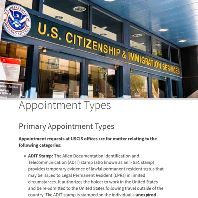 Navigating the USCIS  Appointment Request Process